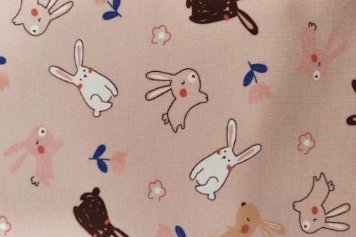 拔印双面布拉毛印花